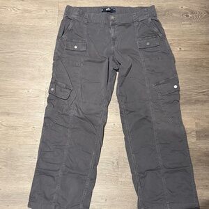 Hollister Gray Cargo Pants (XL Long)